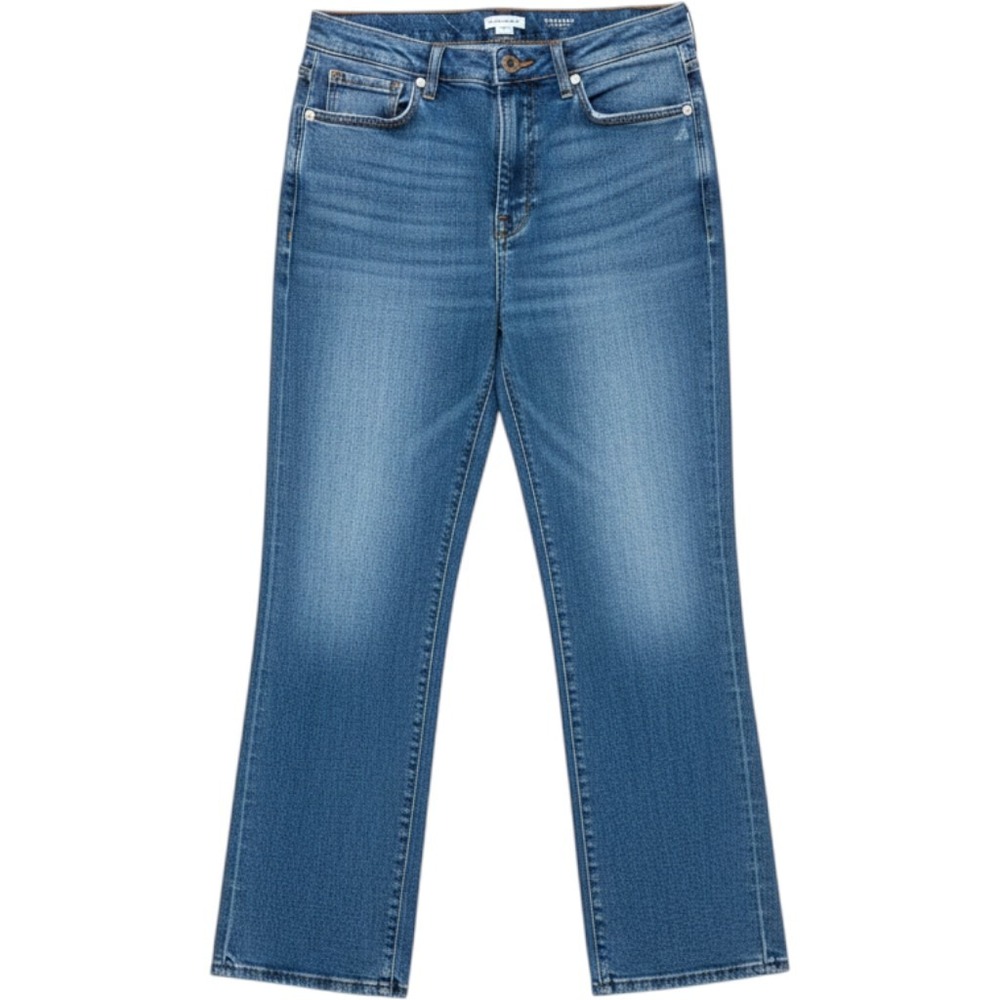 Good American Good Curve Straight Jeans High Rise Blue Size 16